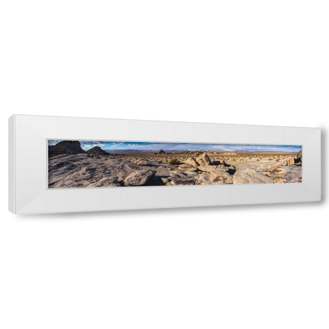 Johnson Valley-California White Modern Wood Framed Art Print by Muench, Zandria