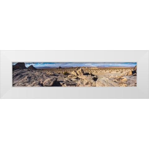 Johnson Valley-California White Modern Wood Framed Art Print by Muench, Zandria