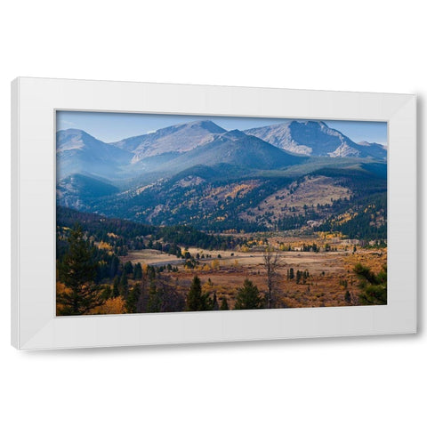 Meadow Overlook-Rocky Mountain National Park-Colorado-USA White Modern Wood Framed Art Print by Miller, Anna