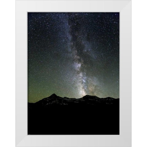 USA, Colorado Milky Way in night sky White Modern Wood Framed Art Print by Paulson, Don