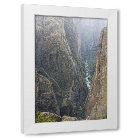 Colorado, Gunnison NP Scenic in Black Canyon White Modern Wood Framed Art Print by Paulson, Don
