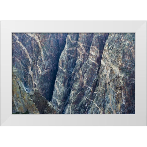 Colorado, Gunnison NP Scenic of Black Canyon White Modern Wood Framed Art Print by Paulson, Don