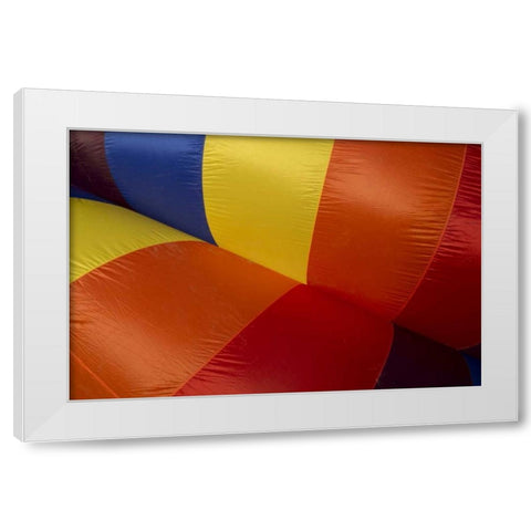 CO, Colorado Springs Hot air balloon Festival White Modern Wood Framed Art Print by Grall, Don