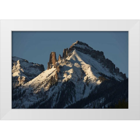 Colorado, Uncompahgre NF Sunrise on Turret Ridge White Modern Wood Framed Art Print by Grall, Don