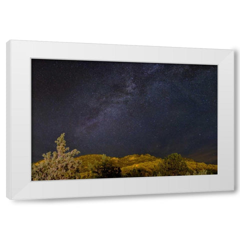 USA, Colorado Milky Way above mountains White Modern Wood Framed Art Print by Grall, Don