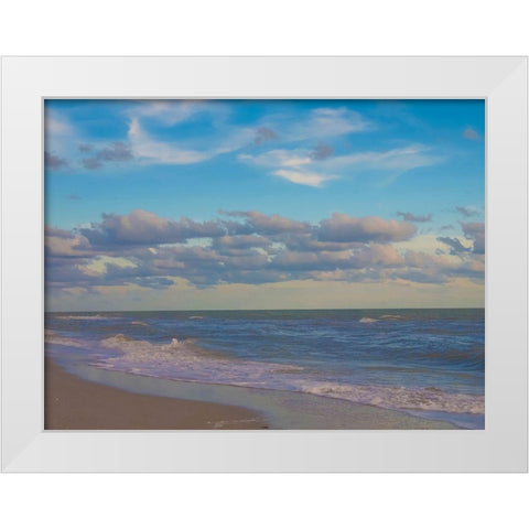 Beach-Sanibel Island-Florida-USA White Modern Wood Framed Art Print by Miller, Anna