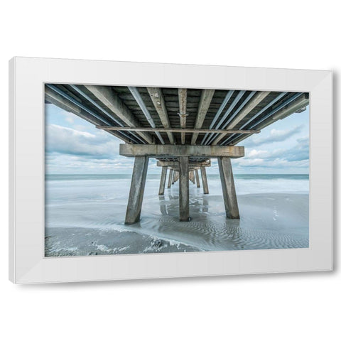 Florida-Naples-Naples Pier White Modern Wood Framed Art Print by Tilley, Rob