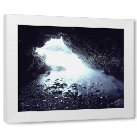 USA, Hawaii A sea cave White Modern Wood Framed Art Print by Talbot Frank, Christopher