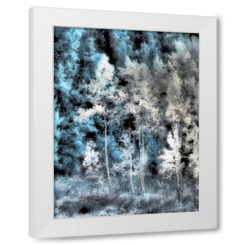 USA-Idaho-Aspens a with soft focus White Modern Wood Framed Art Print by Eggers, Terry