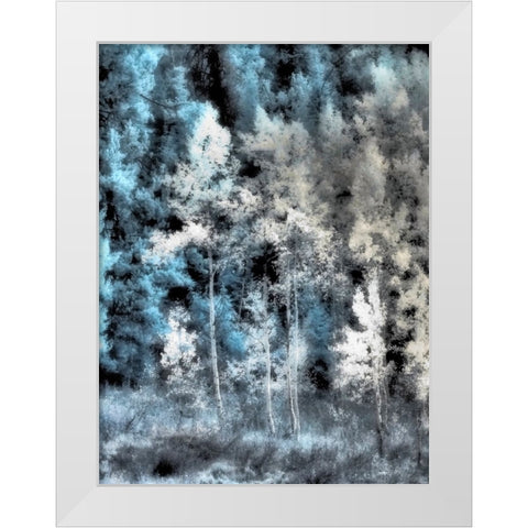 USA-Idaho-Aspens a with soft focus White Modern Wood Framed Art Print by Eggers, Terry