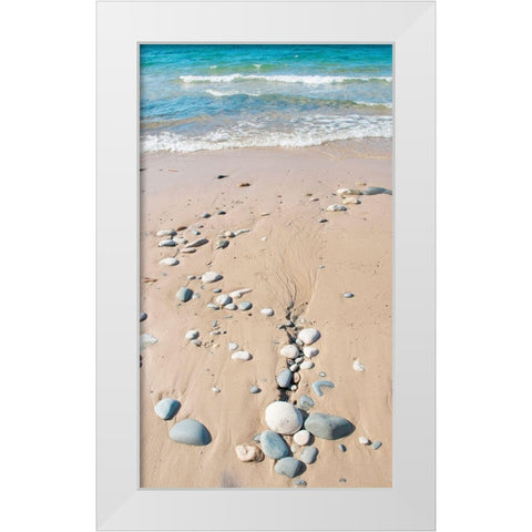 Michigan Landscape White Modern Wood Framed Art Print by Miller, Anna