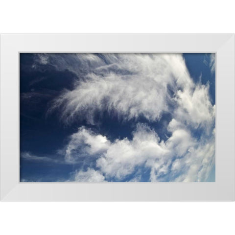 USA, Michigan, Upper Peninsula Cloud patterns White Modern Wood Framed Art Print by Rotenberg, Nancy