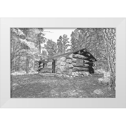USA-Minnesota-Itasca State Park White Modern Wood Framed Art Print by Hawkins, Peter