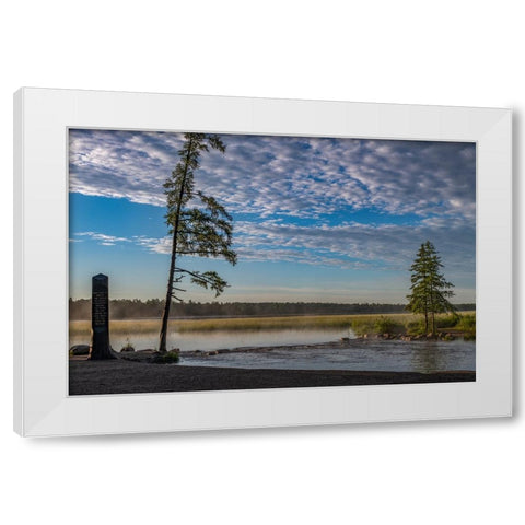 USA-Minnesota-Itasca State Park-Mississippi Headwaters White Modern Wood Framed Art Print by Hawkins, Peter