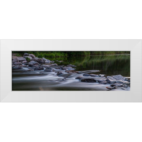 USA-Minnesota-Itasca State Park-Mississippi Headwaters White Modern Wood Framed Art Print by Hawkins, Peter
