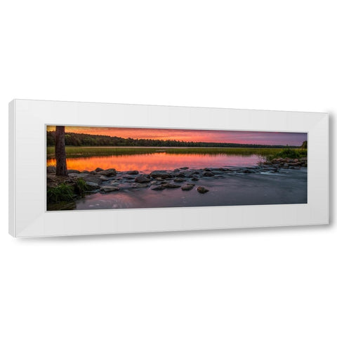 USA-Minnesota-Itasca State Park-Mississippi Headwaters White Modern Wood Framed Art Print by Hawkins, Peter