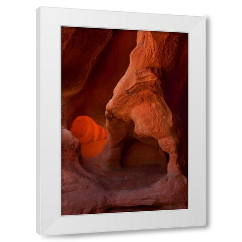 Nevada, Valley of Fire SP Eroded sandstone White Modern Wood Framed Art Print by Grall, Don