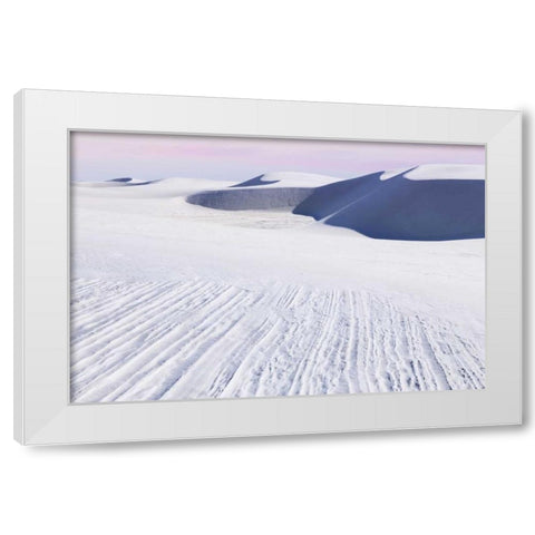 New Mexico, White Sands NM Desert landscape White Modern Wood Framed Art Print by Paulson, Don