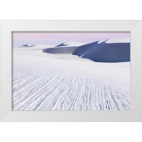 New Mexico, White Sands NM Desert landscape White Modern Wood Framed Art Print by Paulson, Don