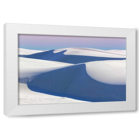 New Mexico, White Sands NM Desert landscape White Modern Wood Framed Art Print by Paulson, Don