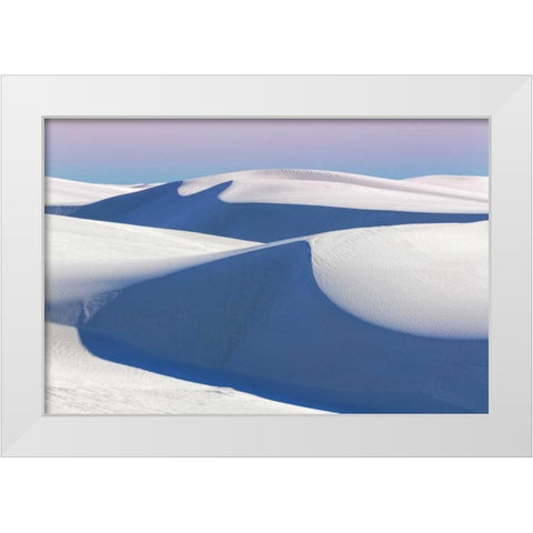 New Mexico, White Sands NM Desert landscape White Modern Wood Framed Art Print by Paulson, Don