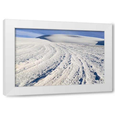 New Mexico, White Sands NM Desert landscape White Modern Wood Framed Art Print by Paulson, Don