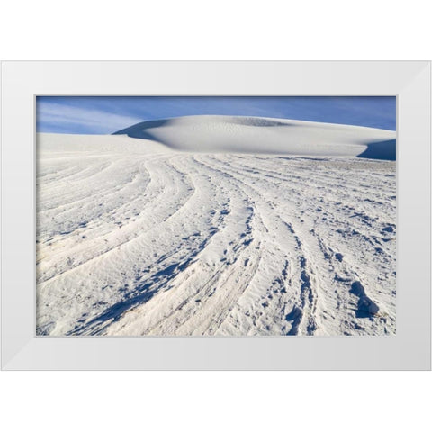 New Mexico, White Sands NM Desert landscape White Modern Wood Framed Art Print by Paulson, Don