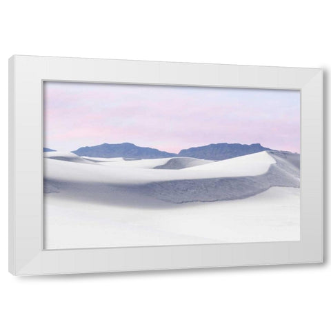 New Mexico, White Sands NM Desert landscape White Modern Wood Framed Art Print by Paulson, Don