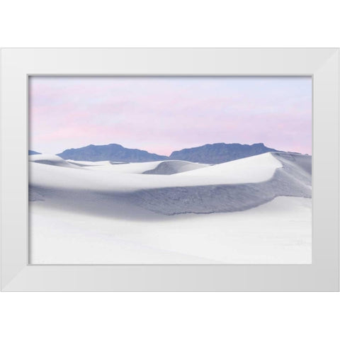 New Mexico, White Sands NM Desert landscape White Modern Wood Framed Art Print by Paulson, Don