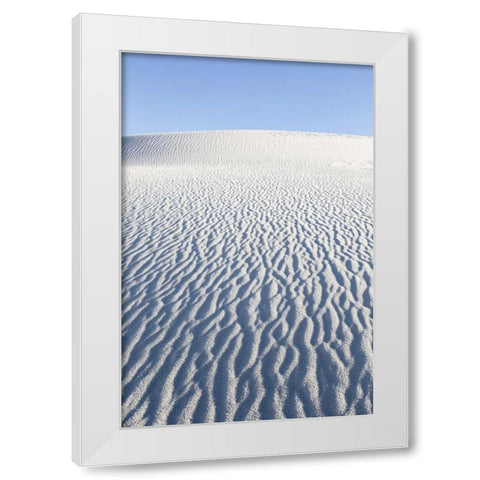 New Mexico, White Sands NM Desert landscape White Modern Wood Framed Art Print by Paulson, Don