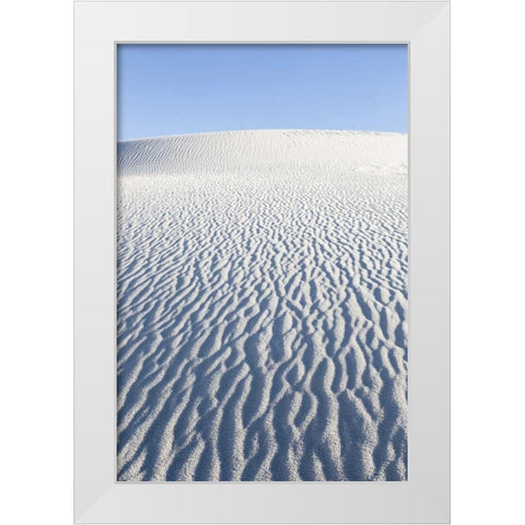New Mexico, White Sands NM Desert landscape White Modern Wood Framed Art Print by Paulson, Don