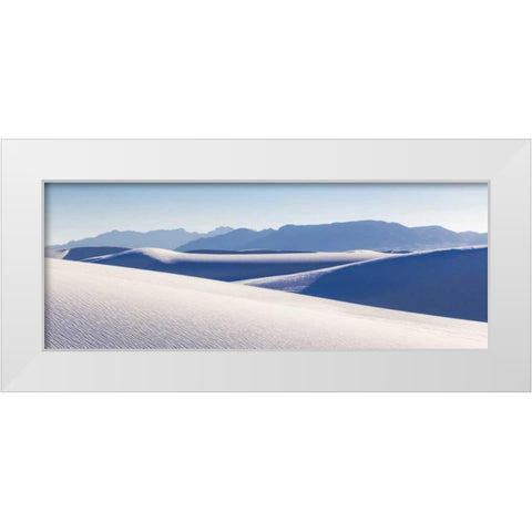 New Mexico, White Sands NM Desert landscape White Modern Wood Framed Art Print by Paulson, Don
