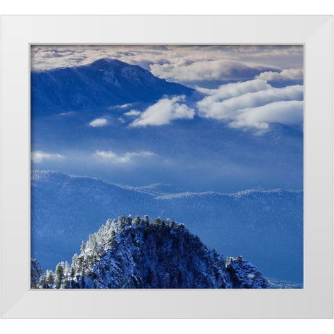 View from the Sandia Mountain Wilderness-New Mexico White Modern Wood Framed Art Print by Pryor, Maresa