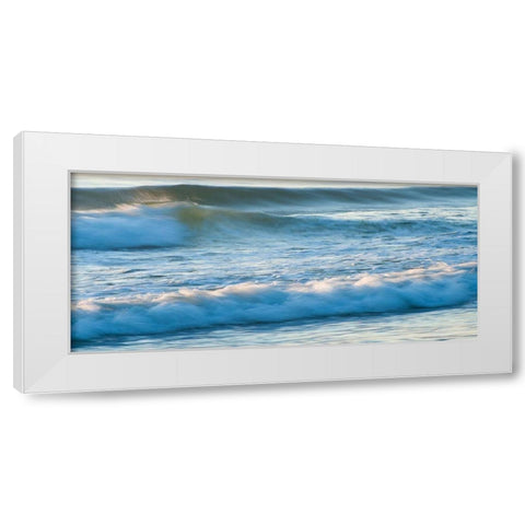 Moving Water-Abstract White Modern Wood Framed Art Print by Theodore, George