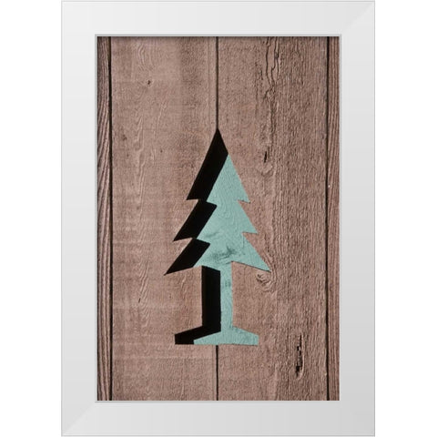 OR, Mount Hood NF US Forest Service symbol White Modern Wood Framed Art Print by Paulson, Don