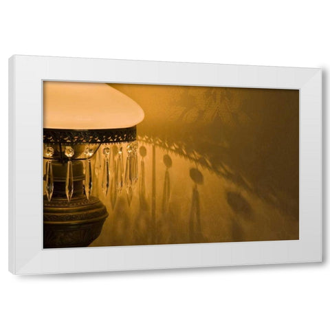 OR, Cape Blanco An antique lamp in Hughes House White Modern Wood Framed Art Print by Kaveney, Wendy