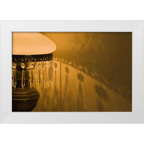 OR, Cape Blanco An antique lamp in Hughes House White Modern Wood Framed Art Print by Kaveney, Wendy