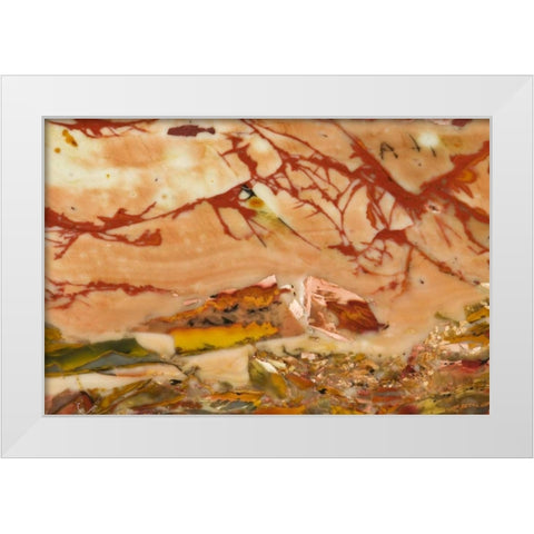 Oregon, Owyhee River Valley Morrisonite Jasper White Modern Wood Framed Art Print by Kirkland, Dennis
