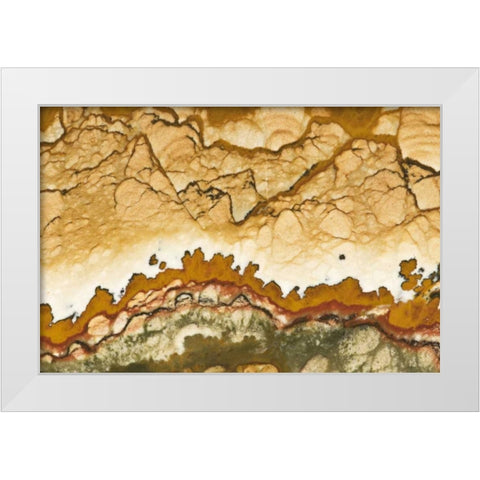 Oregon, Rocky Butte Picture jasper stone White Modern Wood Framed Art Print by Kirkland, Dennis