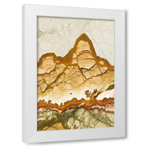 Oregon, Rocky Butte Picture jasper stone White Modern Wood Framed Art Print by Kirkland, Dennis