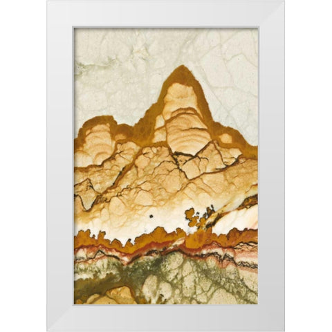 Oregon, Rocky Butte Picture jasper stone White Modern Wood Framed Art Print by Kirkland, Dennis
