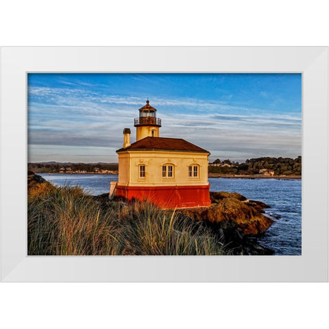 USA-Oregon-Bandon-Beach White Modern Wood Framed Art Print by Restuccia, Joe III
