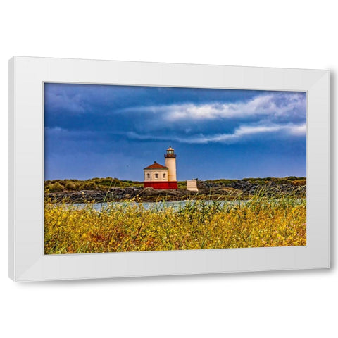 USA-Oregon-Bandon-Beach White Modern Wood Framed Art Print by Restuccia, Joe III