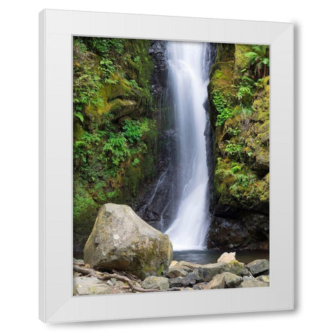 OR-Columbia River Gorge National Scenic Area-Hole in the Wall Falls White Modern Wood Framed Art Print by Wild, Jamie and Judy