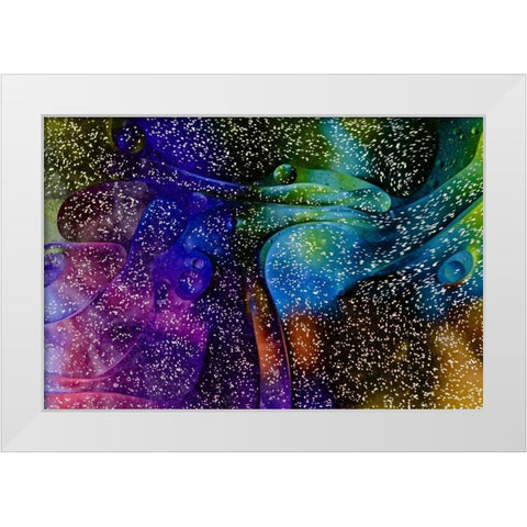 USA, Pennsylvania, Erie Oil abstract White Modern Wood Framed Art Print by Anon, Ellen
