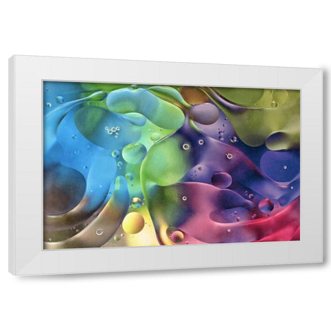 USA, Pennsylvania, Erie Oil abstract White Modern Wood Framed Art Print by Anon, Ellen