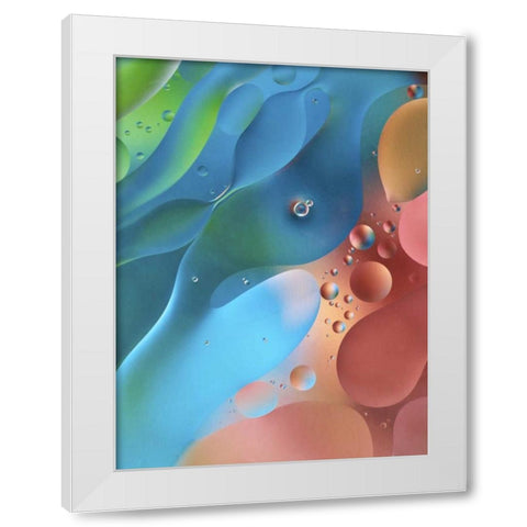 USA, Pennsylvania, Erie Oil abstract White Modern Wood Framed Art Print by Anon, Ellen