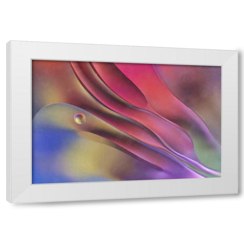 USA, Pennsylvania, Erie Oil abstract White Modern Wood Framed Art Print by Anon, Ellen