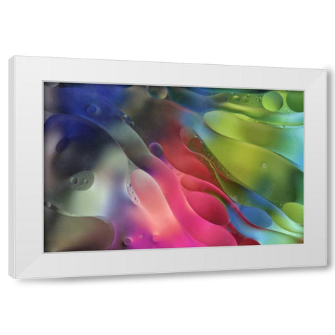 USA, Pennsylvania, Erie Oil abstract White Modern Wood Framed Art Print by Anon, Ellen