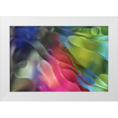 USA, Pennsylvania, Erie Oil abstract White Modern Wood Framed Art Print by Anon, Ellen
